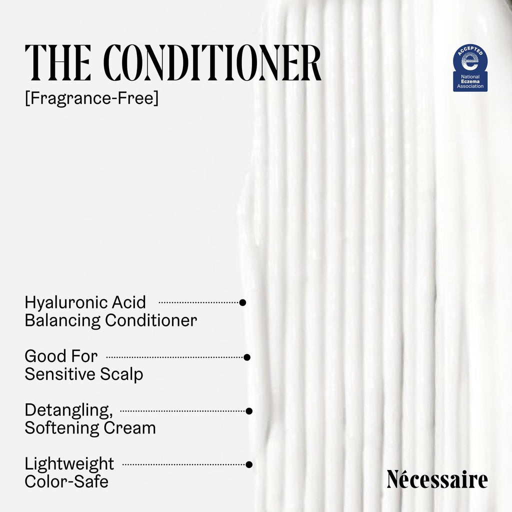 Nécessaire The Hair Duo — Fragrance-Free Shampoo + Conditioner with Hyaluronic Acid
