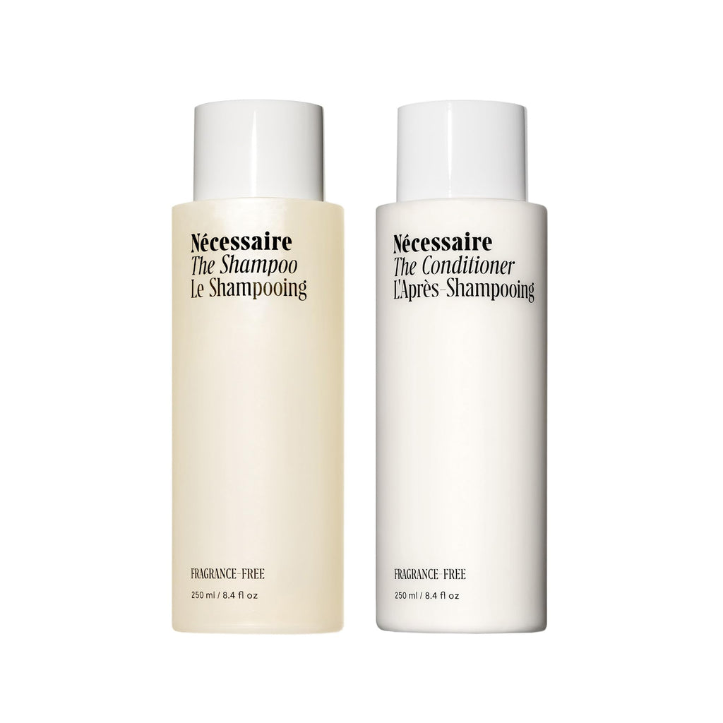 Nécessaire The Hair Duo — Fragrance-Free Shampoo + Conditioner with Hyaluronic Acid