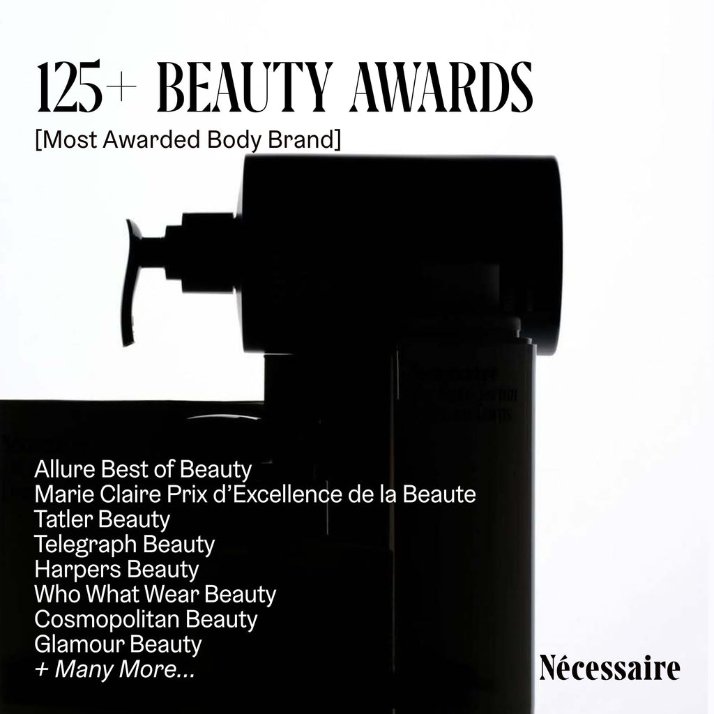 Nécessaire Hinoki Body Lotion – Multi-Peptide Moisturizer with 2.5% Niacinamide | Dermatologist-Tested, Vegan, Hypoallergenic, 15.2oz