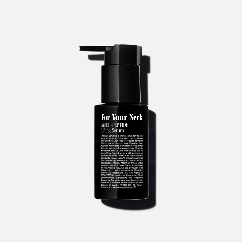 Nécessaire The Neck Serum – Fragrance-Free, 5 Peptides, Hypoallergenic, 50 ml