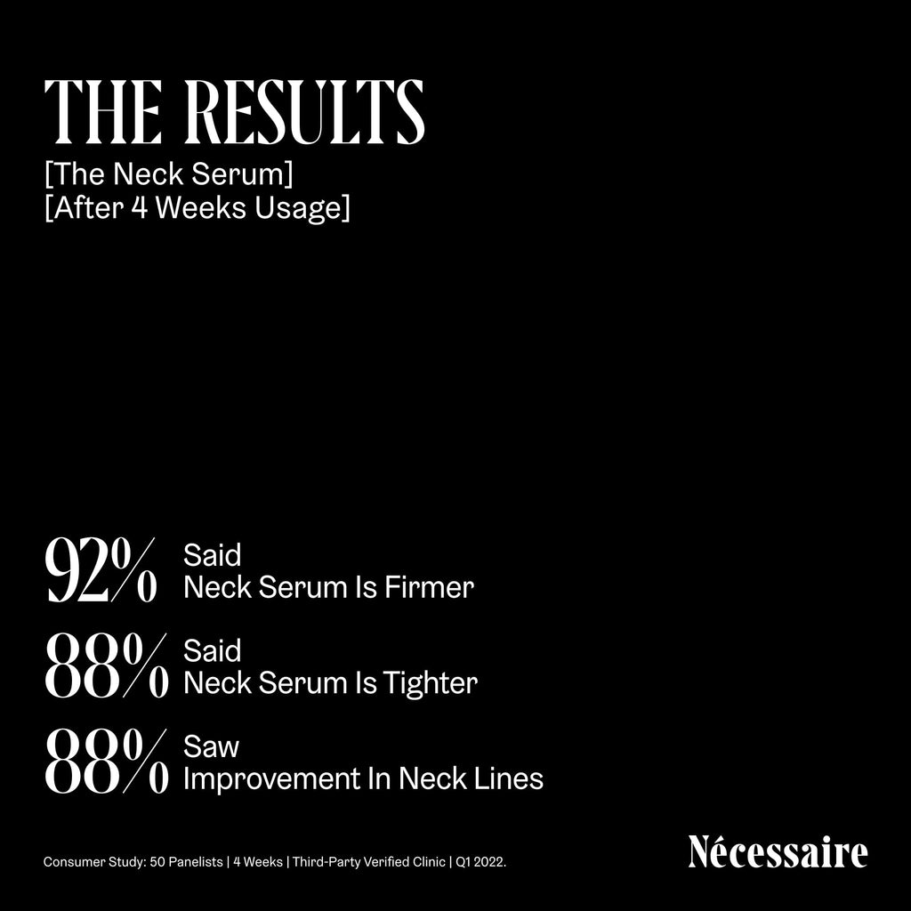 Nécessaire The Neck Serum – Fragrance-Free, 5 Peptides, Hypoallergenic, 50 ml