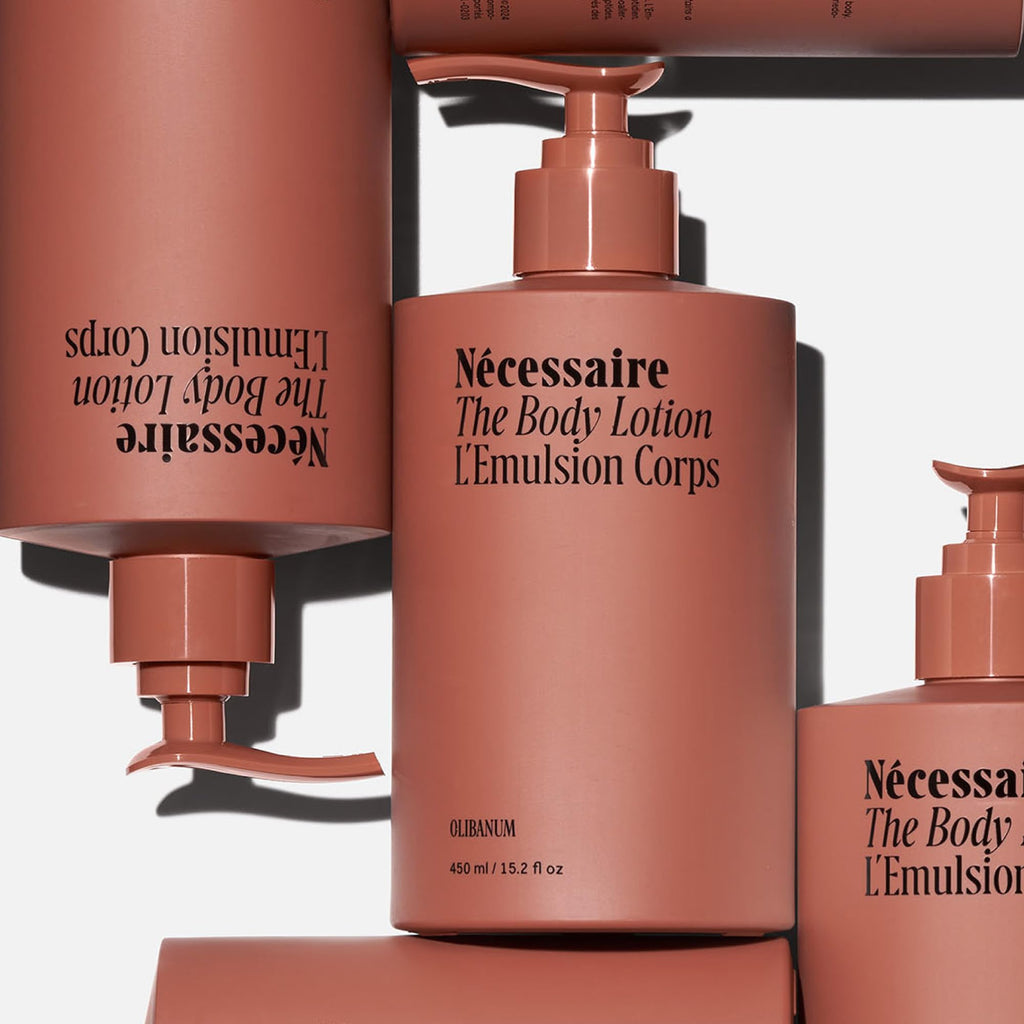 Nécessaire The Body Lotion Olibanum | Multi-Peptide Moisturizer with 2.5% Niacinamide – Non-Greasy, Hypoallergenic, 15.2oz