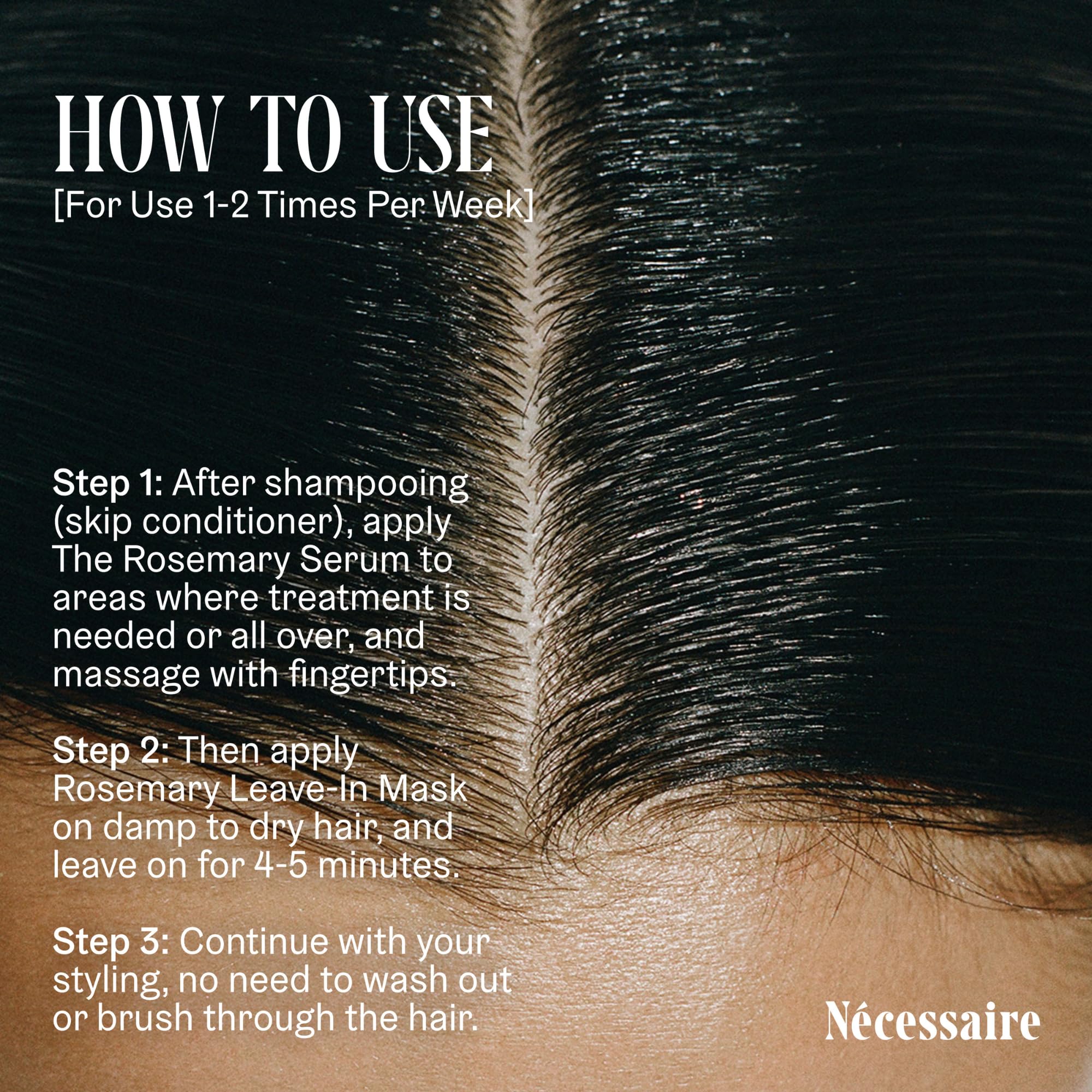 Nécessaire Rosemary Leave-In Mask | Keratin Hair Mask for Strength & Silk, Color-Safe, Sulfate-Free (60 ml)