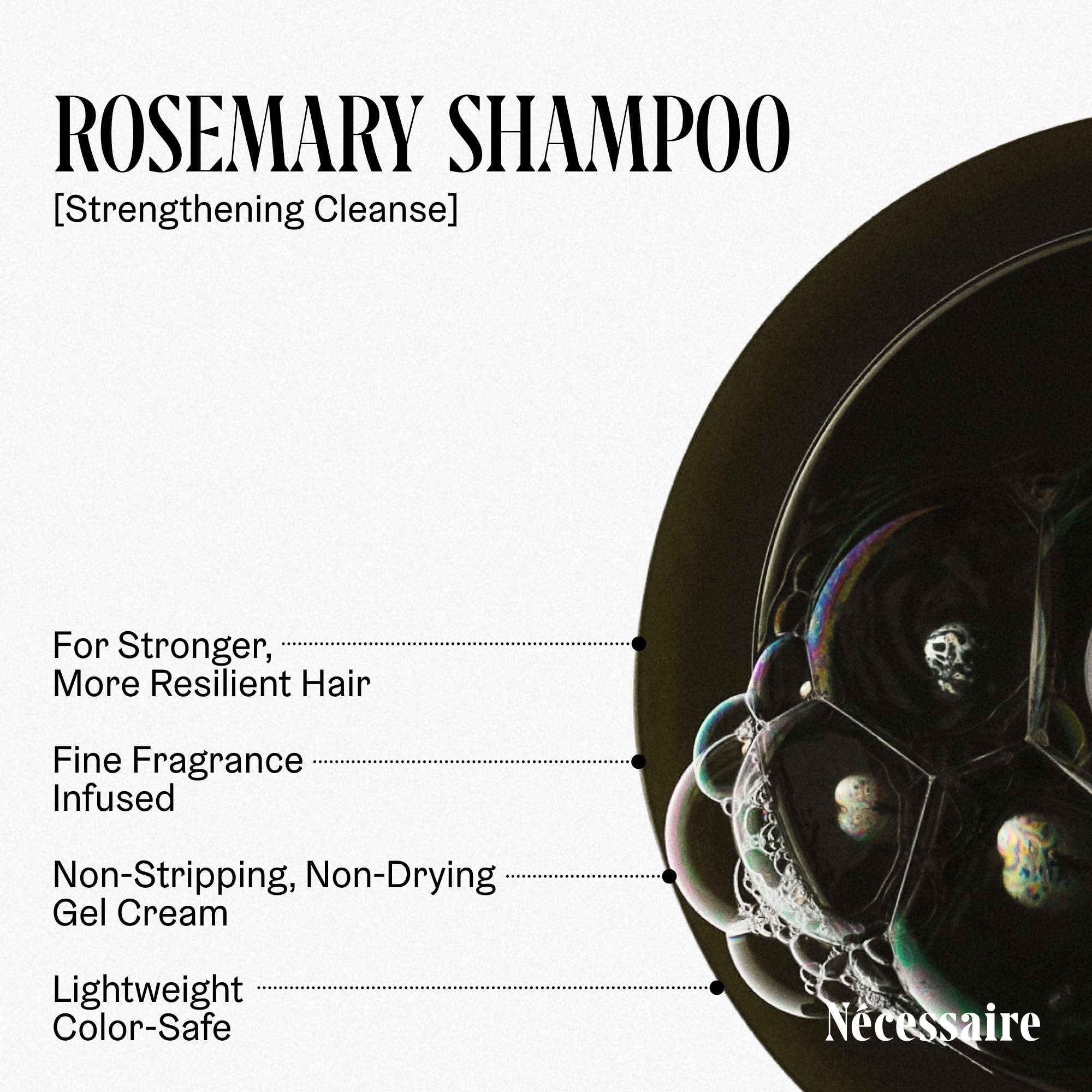 Nécessaire Rosemary Shampoo With Pump — Multi-Protein Strengthening for Thinning Hair