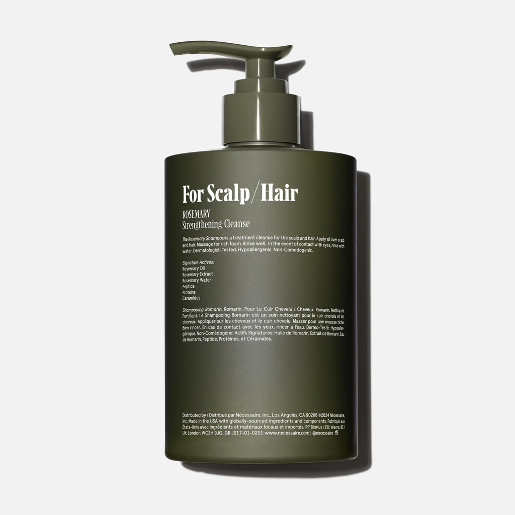 Nécessaire Rosemary Shampoo With Pump — Multi-Protein Strengthening for Thinning Hair