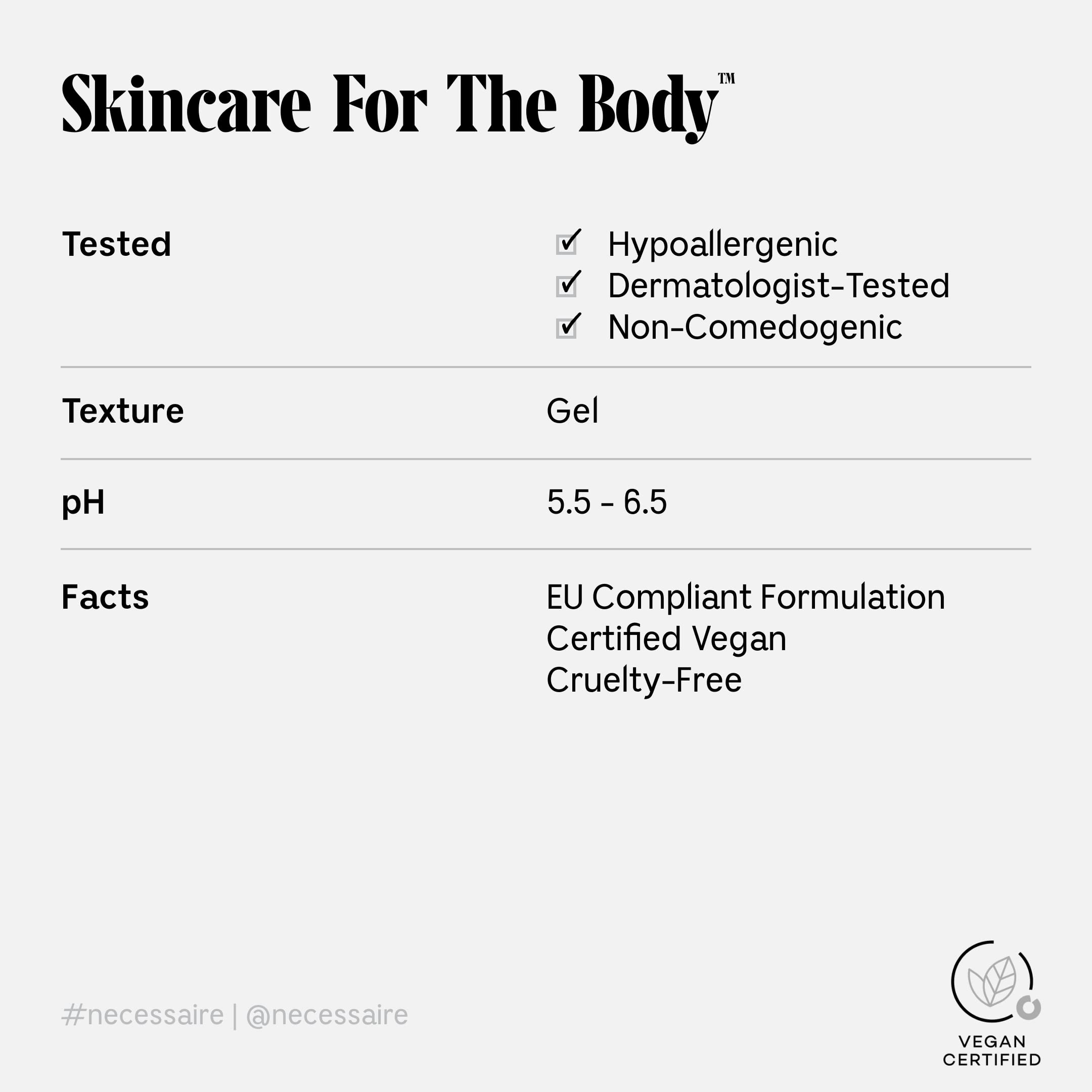 Nécessaire The Body Wash Sandalwood – Multi-Vitamin Gel Cleanser (250 ml)