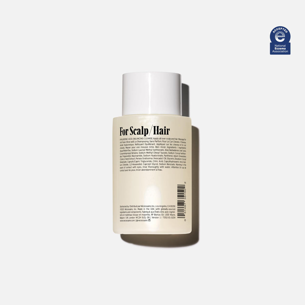 Nécessaire The Shampoo Mini — Hyaluronic Acid + Vitamin B Complex, Travel Size 3.4 fl oz