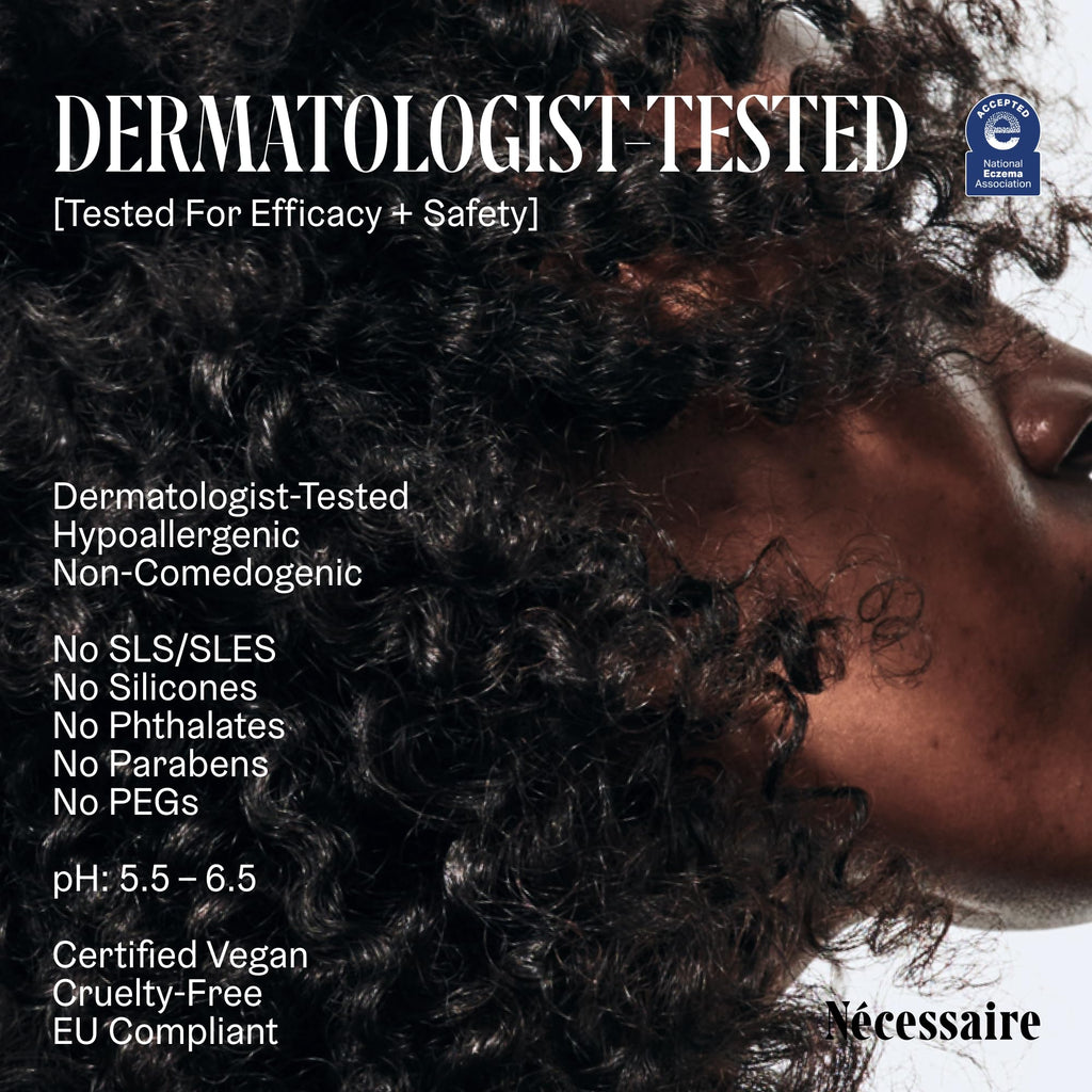 Nécessaire The Shampoo Mini — Hyaluronic Acid + Vitamin B Complex, Travel Size 3.4 fl oz