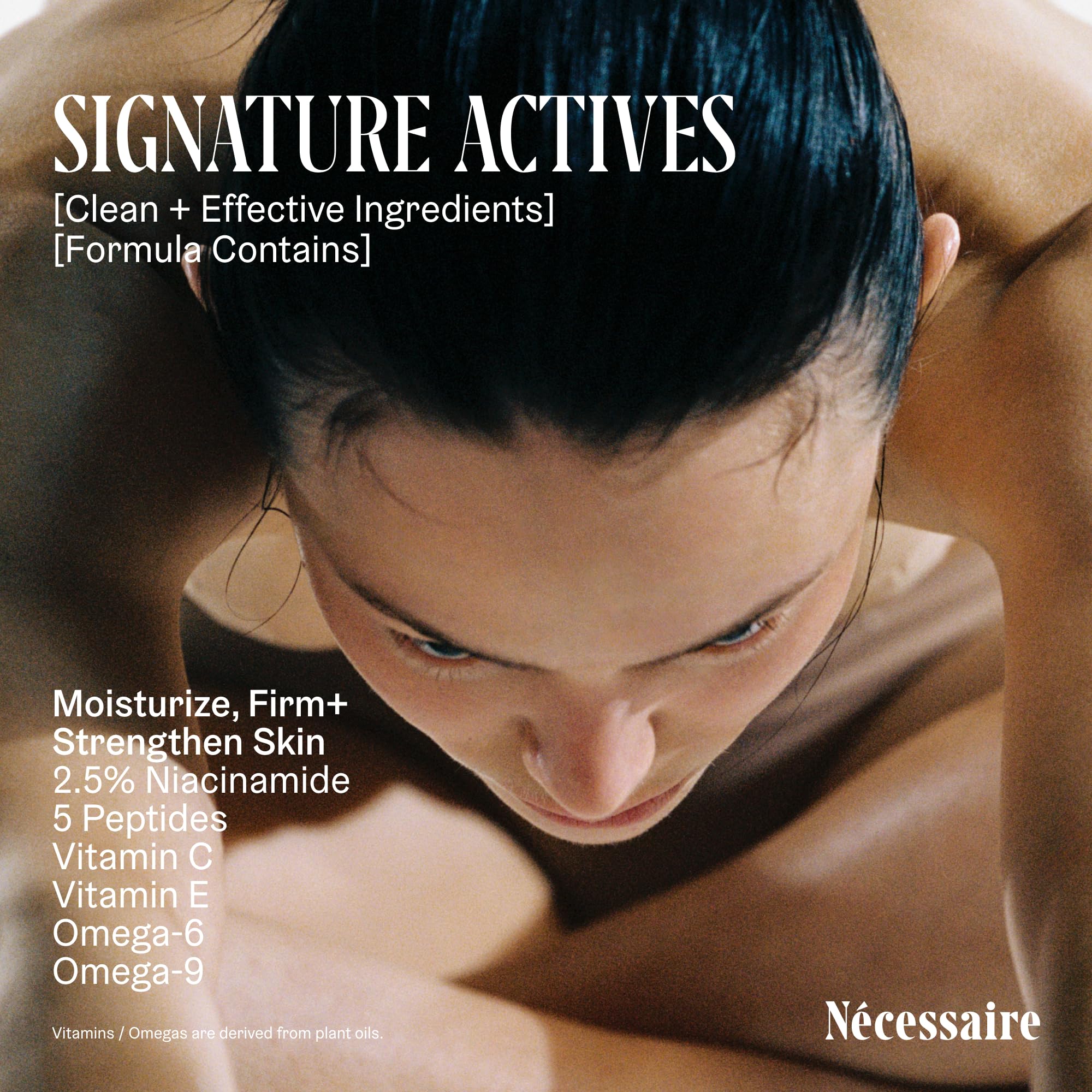 Nécessaire Hinoki Body Lotion – Multi-Peptide Moisturizer with 2.5% Niacinamide | Dermatologist-Tested, Vegan, Hypoallergenic, 15.2oz