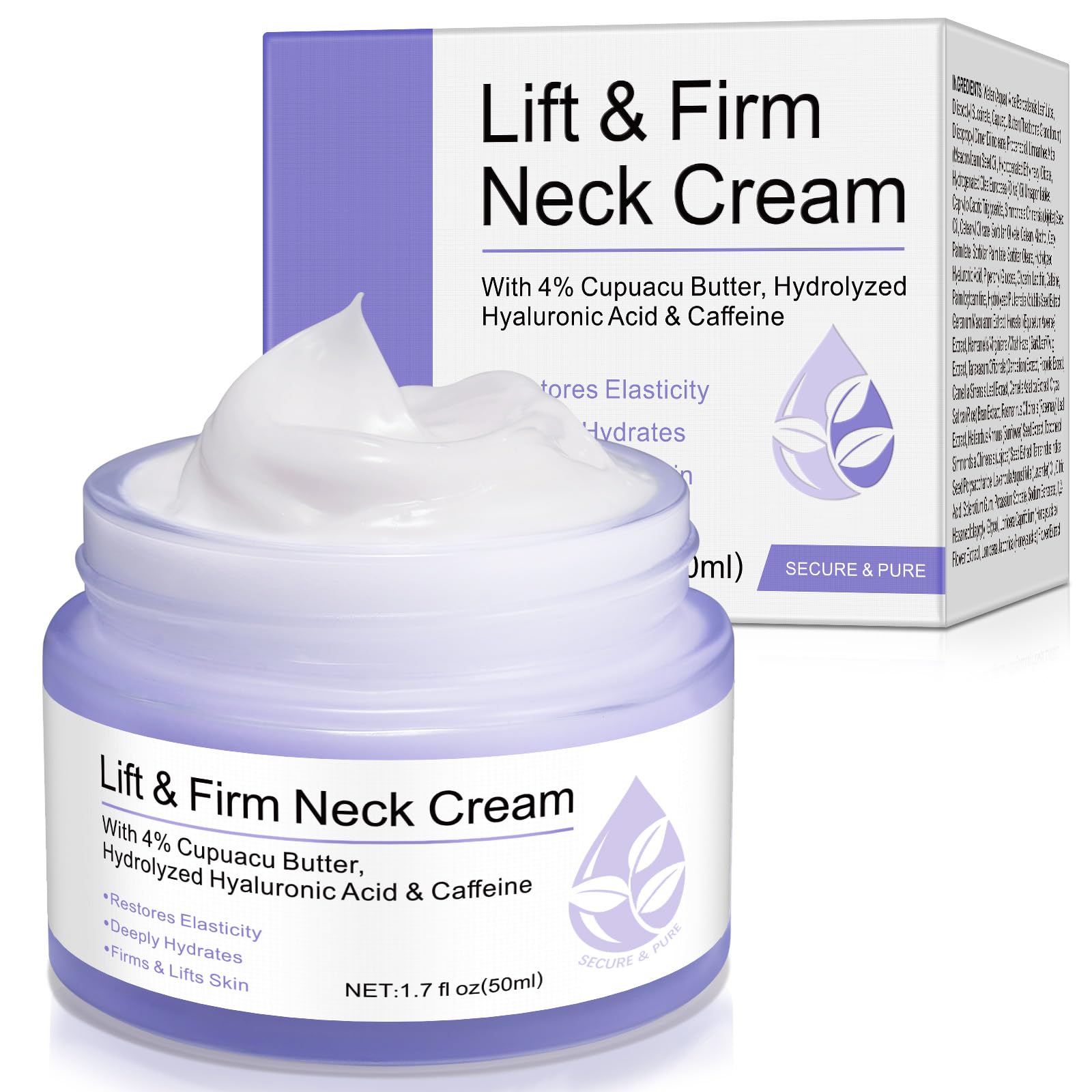 Neck Firming Cream for Tightening & Lift | Hydration & Contour 1.7 fl oz