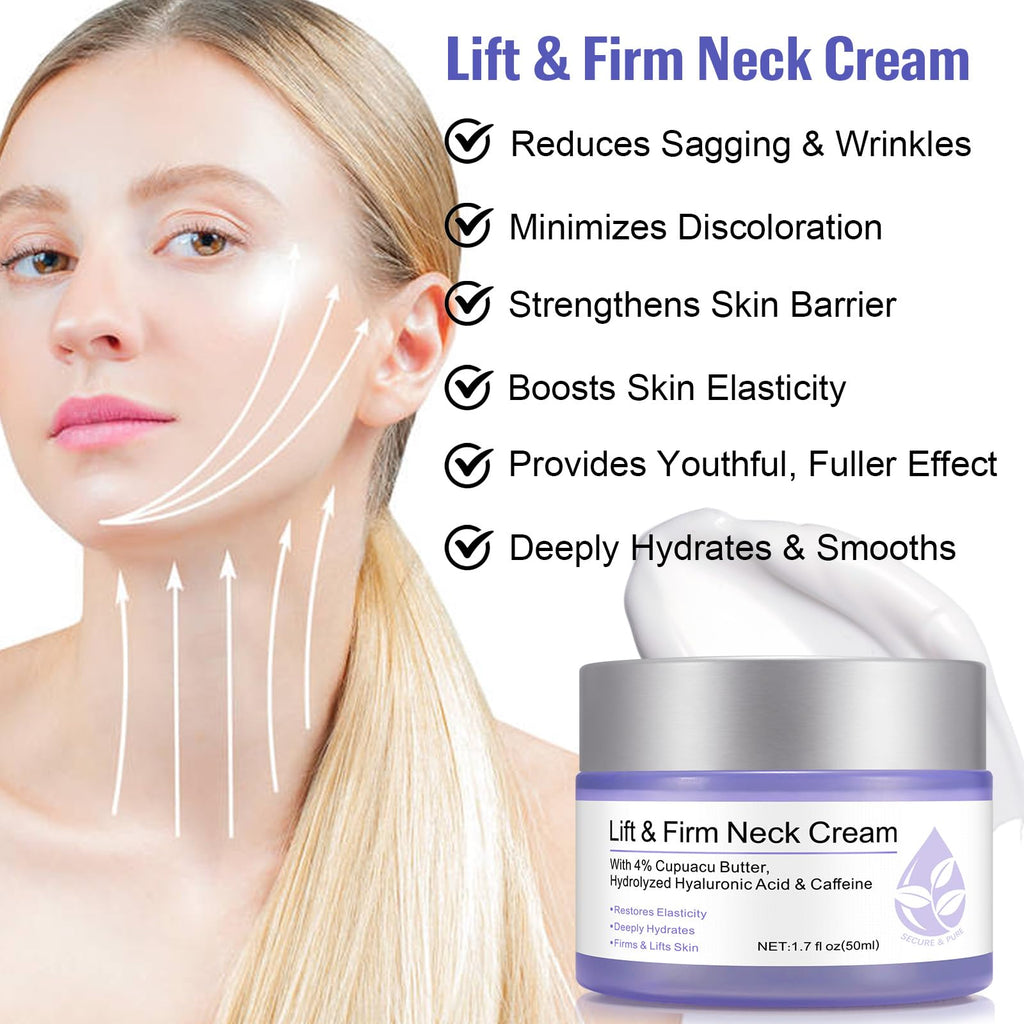 Neck Firming Cream for Tightening & Lift | Hydration & Contour 1.7 fl oz