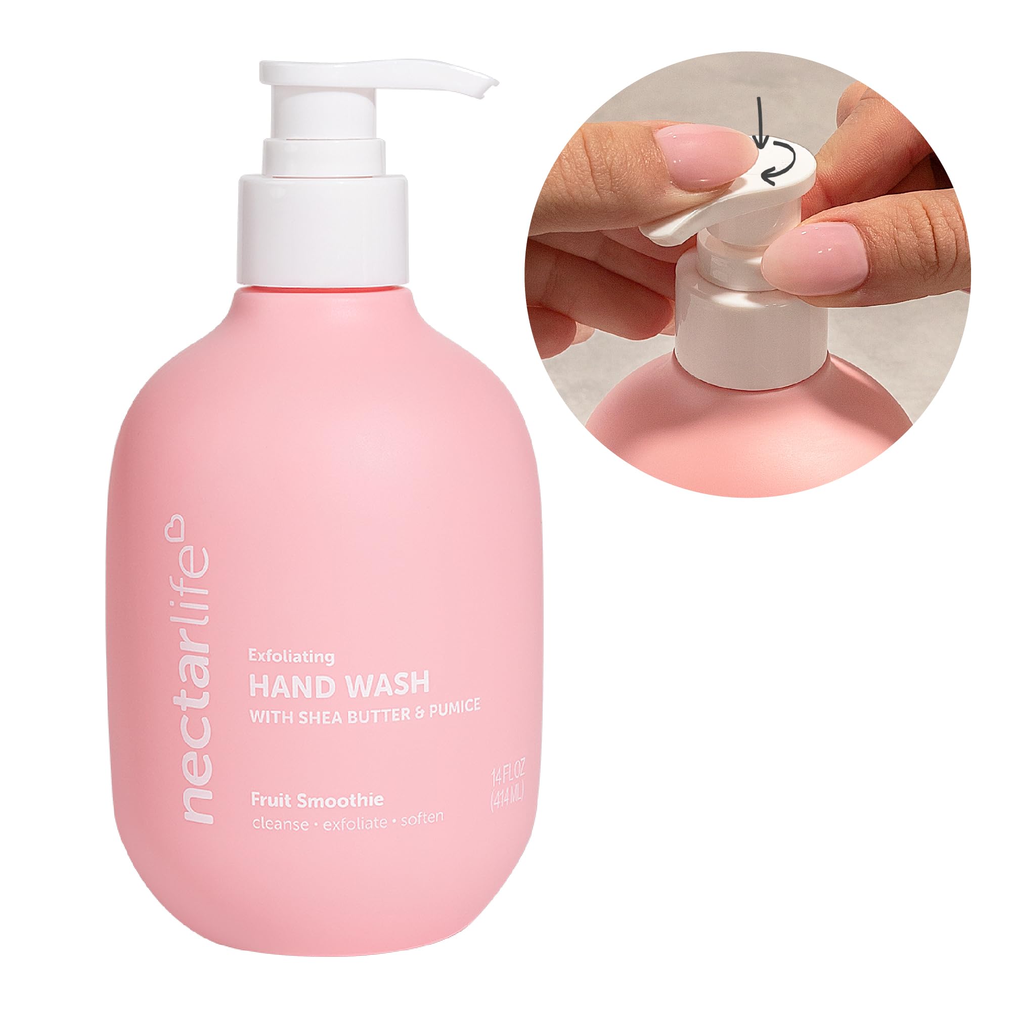Nectar Life Exfoliating Hand Wash – Volcanic Pumice, Shea Butter, Vegan & USA Handmade