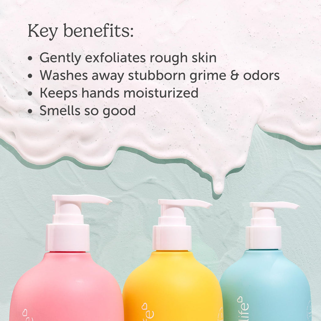 Nectar Life Exfoliating Hand Wash – Volcanic Pumice, Shea Butter, Vegan & USA Handmade