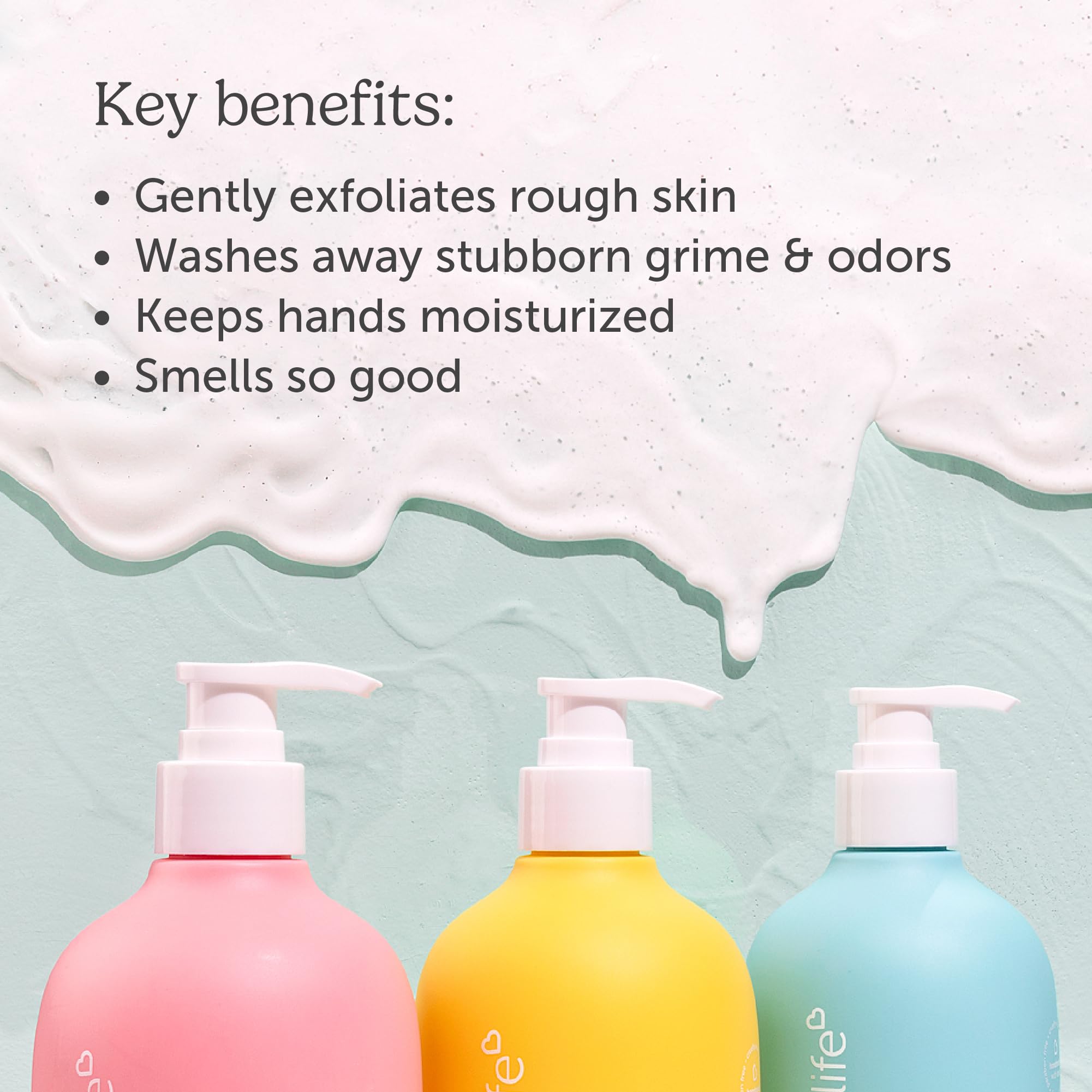 Nectar Life Exfoliating Hand Wash – Volcanic Pumice, Shea Butter, Vegan & USA Handmade