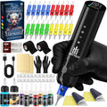 NedPain Wireless Tattoo Kit – Tilted OLED Pen, 8500RPM, 1500mAh Battery