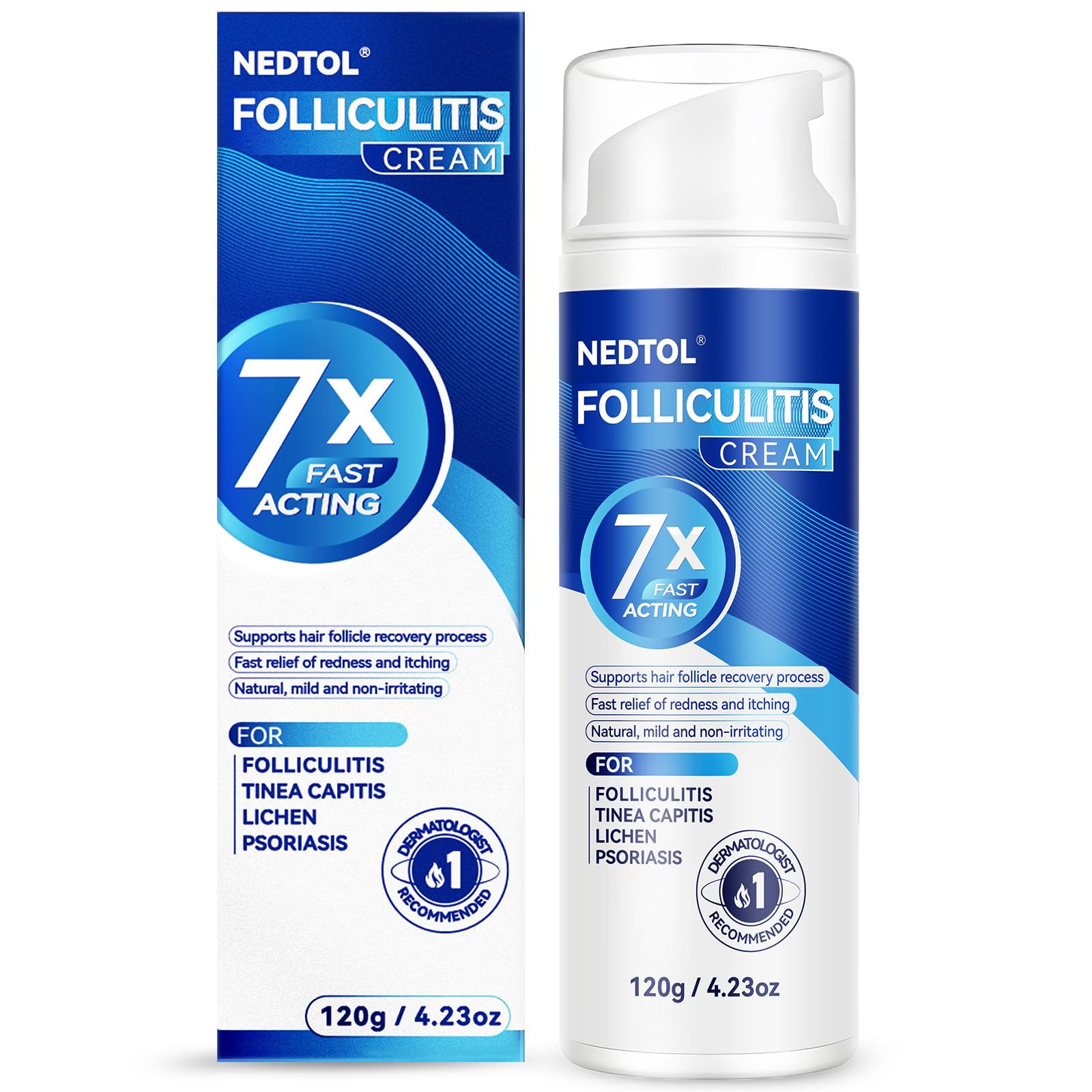 Nedtol Folliculitis Treatment Cream – 7X Fast-Acting Antibacterial Ointment | 120g