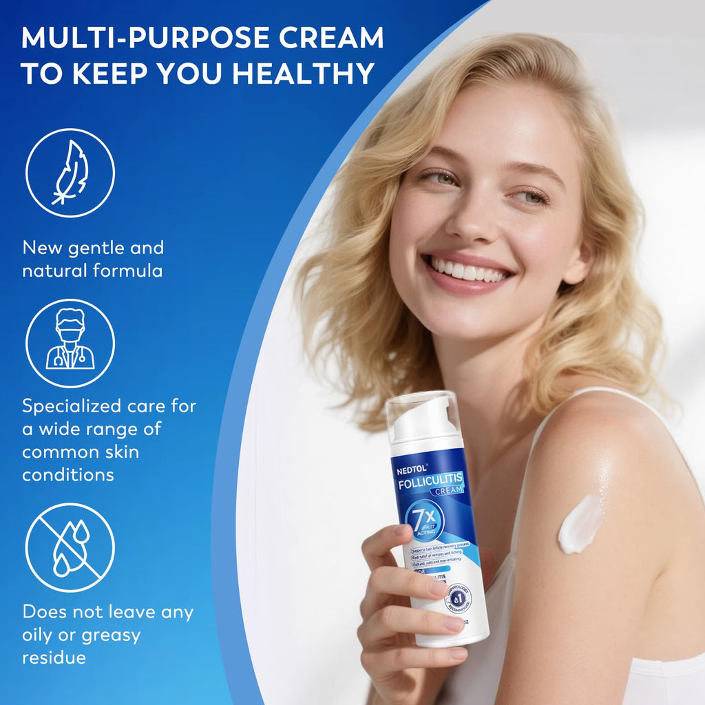 Nedtol Folliculitis Treatment Cream – 7X Fast-Acting Antibacterial Ointment | 120g