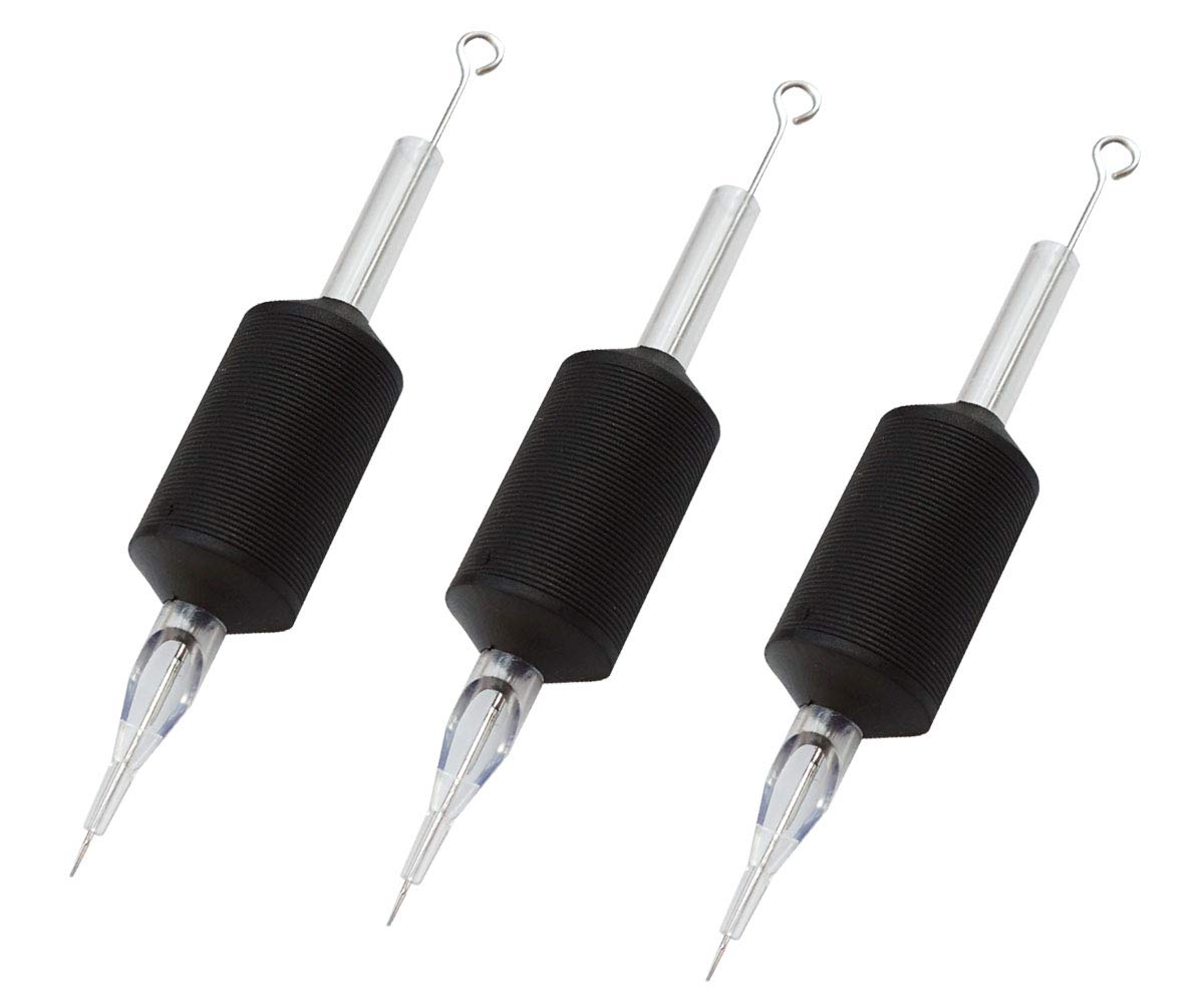Needlehouse 1inch (25mm) Tattoo Needle Tube Combo — 20pcs Disposable Round Shader 1218RS