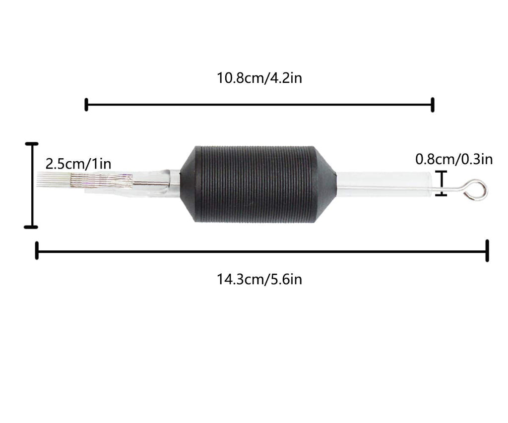 Needlehouse 1inch (25mm) Tattoo Needle Tubes — 20pcs 1211M1 Disposable Set