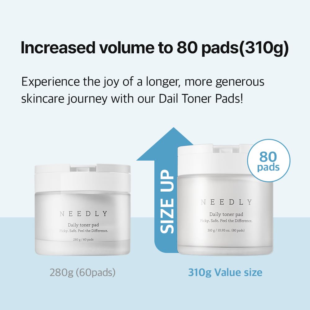 Needly Daily Toner Pad – Exfoliating BHA & PHA, Pore Minimizer, Deep Hydration