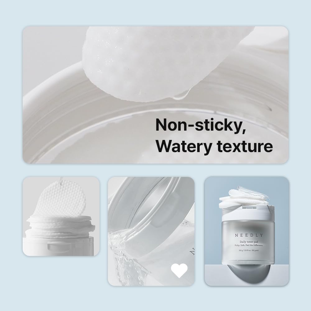 Needly Daily Toner Pad – Exfoliating BHA & PHA, Pore Minimizer, Deep Hydration