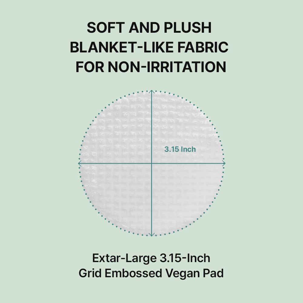 NEEDLY Mild Cleansing Pad – Makeup Remover for Sensitive Skin, Triple Deep Cleansing, Extra-Large Soft Vegan Pad
