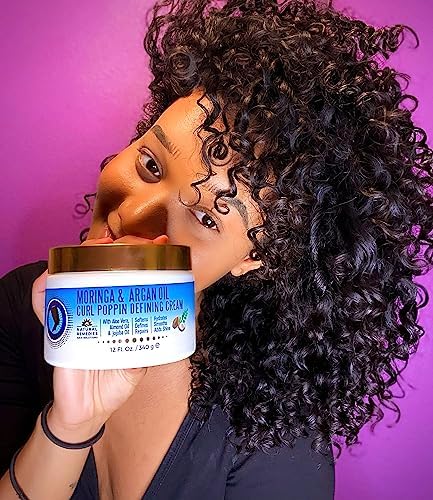 Nefertiti's Secrets Moringa Oil Curl Defining Cream | Sulfate & Silicone-Free, 12 oz