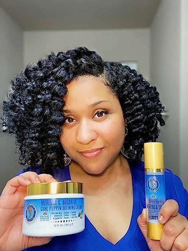 Nefertiti's Secrets Moringa Oil Curl Defining Cream | Sulfate & Silicone-Free, 12 oz