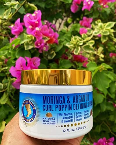 Nefertiti's Secrets Moringa Oil Curl Defining Cream | Sulfate & Silicone-Free, 12 oz