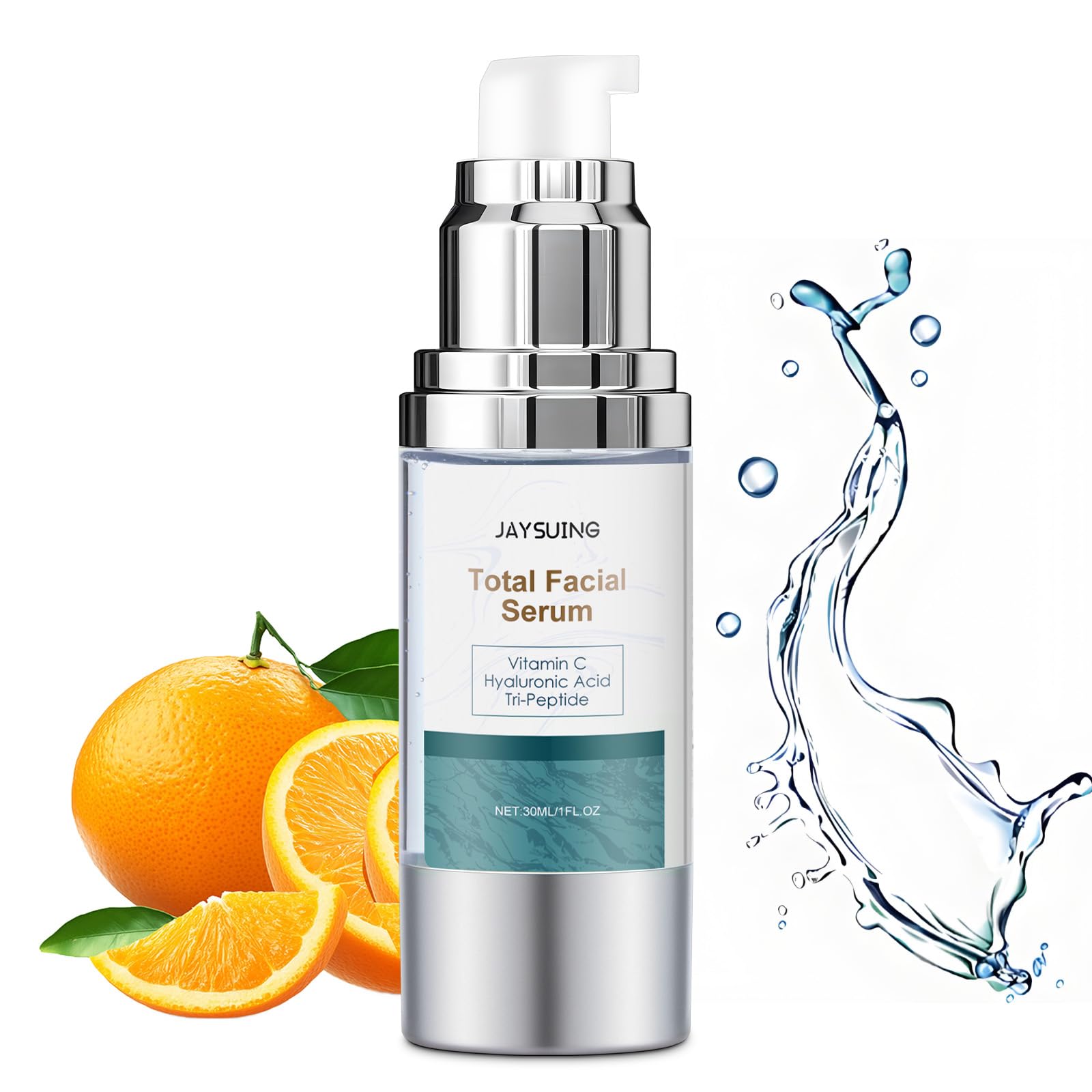NEIOM Vitamin C Serum with Hyaluronic Acid & Tri-Peptide - Anti-Aging Hydration & Dark Spot Corrector, 1 fl oz