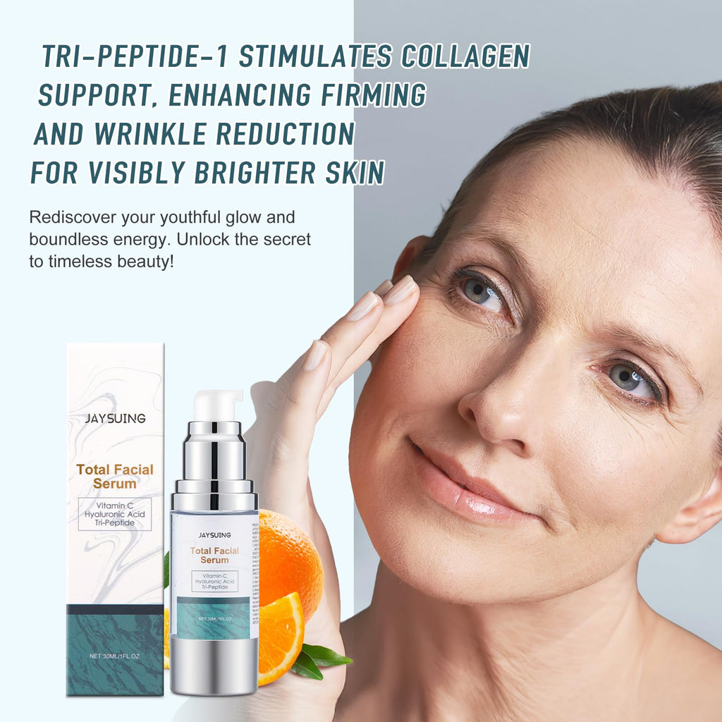NEIOM Vitamin C Serum with Hyaluronic Acid & Tri-Peptide - Anti-Aging Hydration & Dark Spot Corrector, 1 fl oz