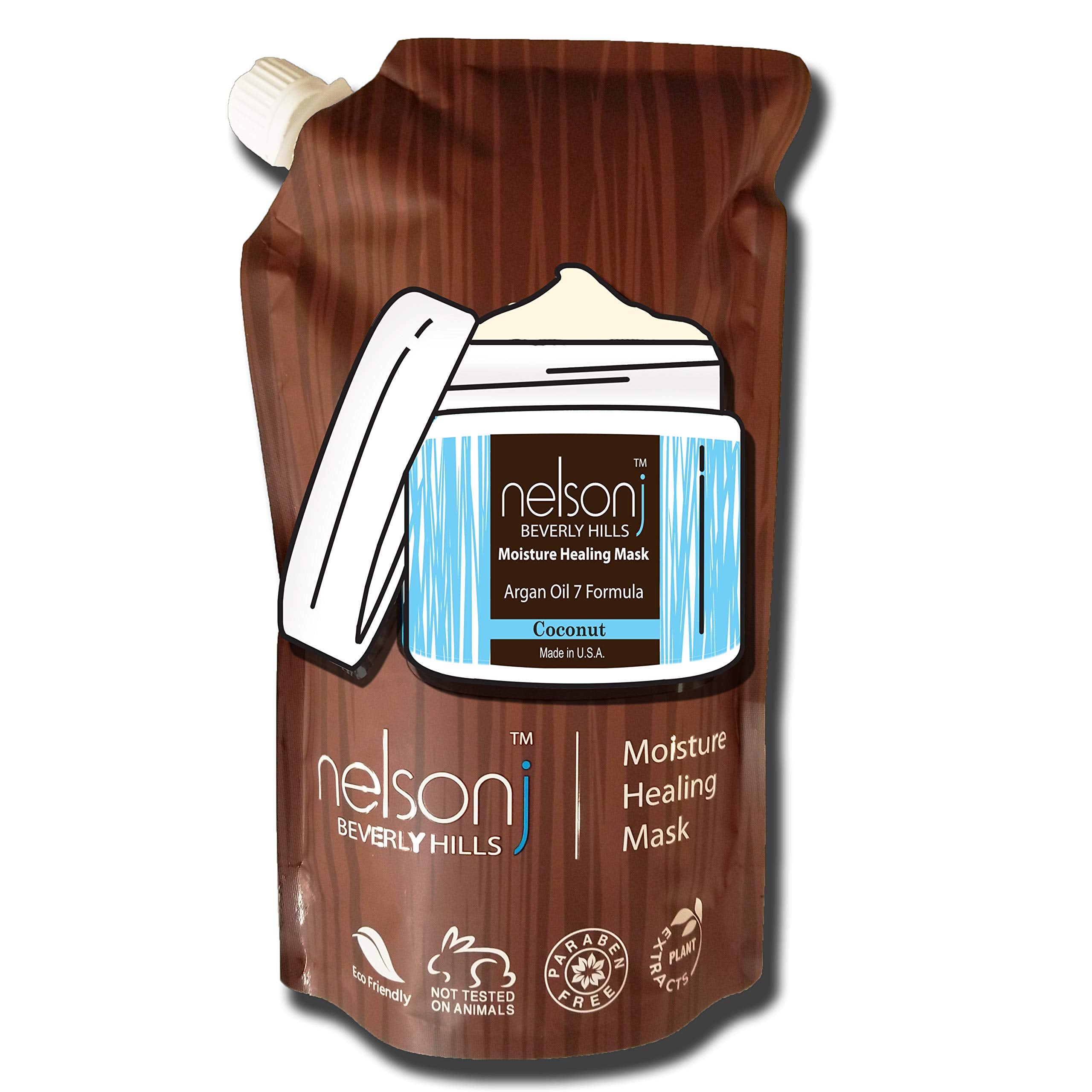 Nelson j Beverly Hills Moisture Healing Mask – 24oz | Detangle, Shine & Color Protection