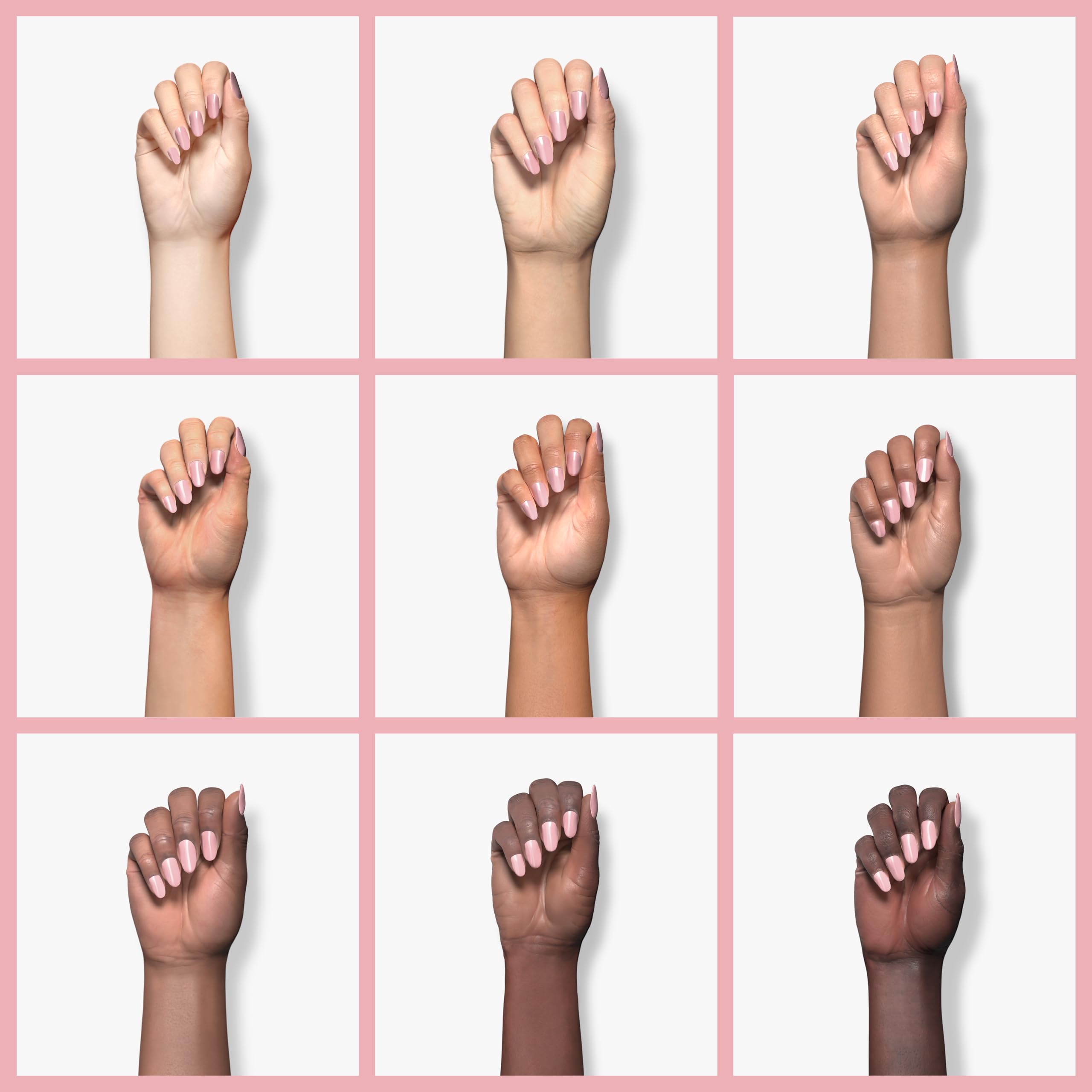 Nena's Superior Sculpting Powder – Clear, Blush Pink & Medium Pink Acrylic Nail System (16 oz / 460 g)