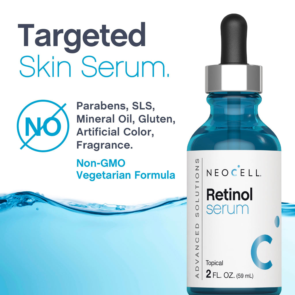 NeoCell Retinol Serum for Face | 2 oz | Nightly Skincare with Vitamin E & A