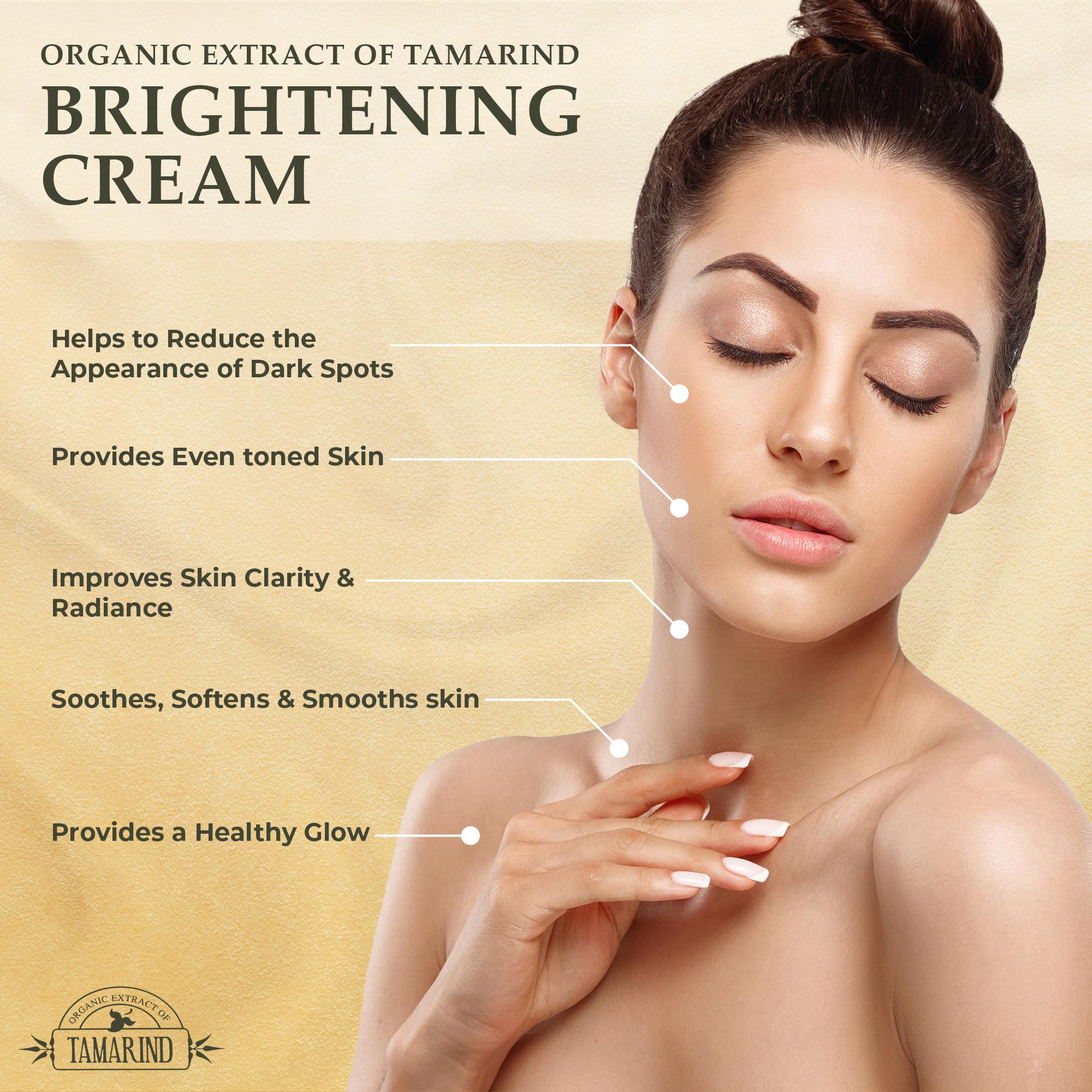 Neoclear Organic Tamarind Extract Cream — 1.7 fl oz / 50 ml, Pack of 2