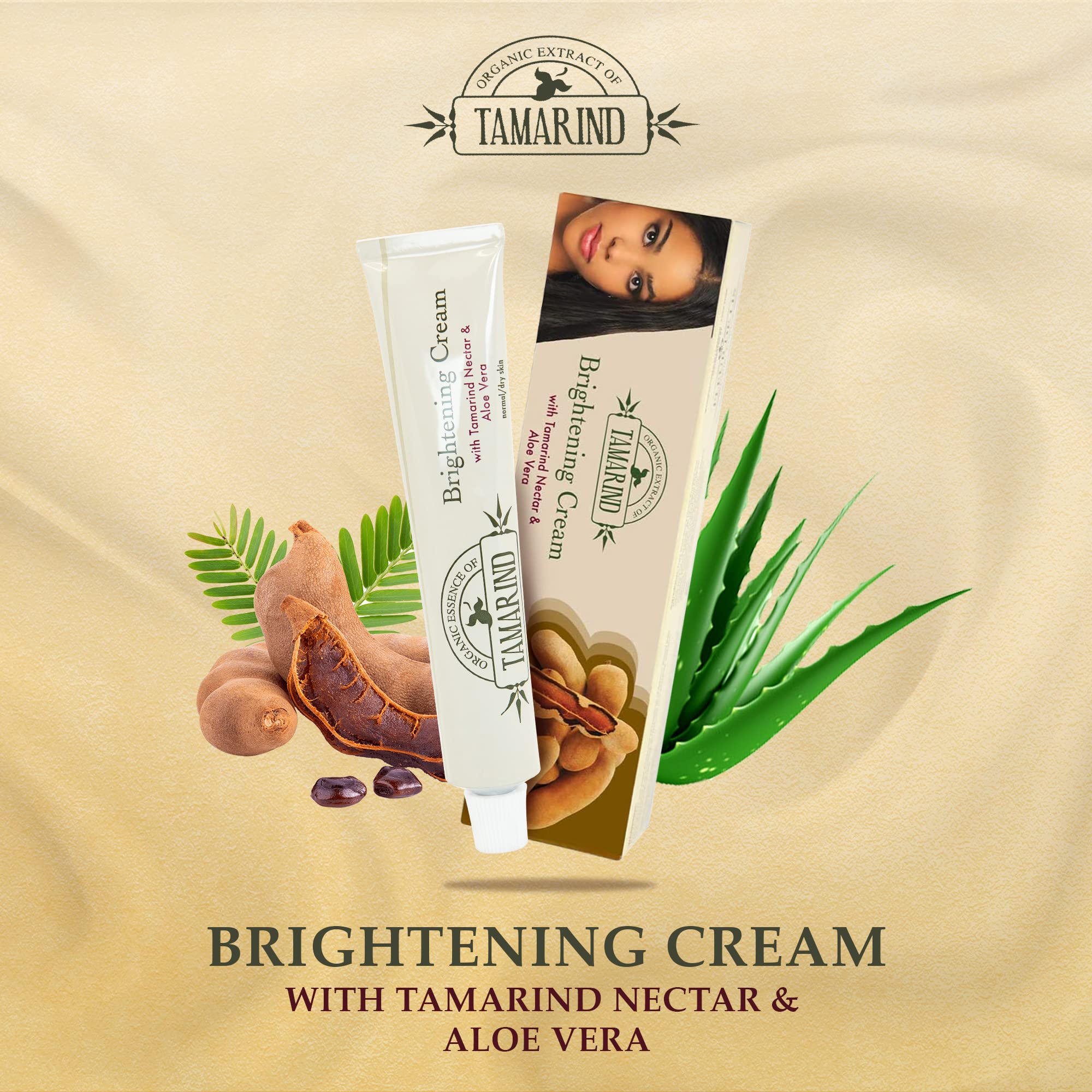 Neoclear Organic Tamarind Extract Cream — 1.7 fl oz / 50 ml, Pack of 2