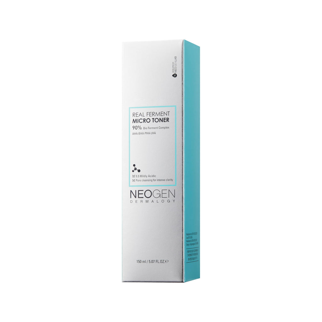 [K-Beauty] Neogen Dermalogy Real Ferment Micro Toner | Gentle Face Toner with Triple Hyaluronic Acid & AHA, BHA, PHA, LHA Gentle Exfoliation 5.07 fl oz