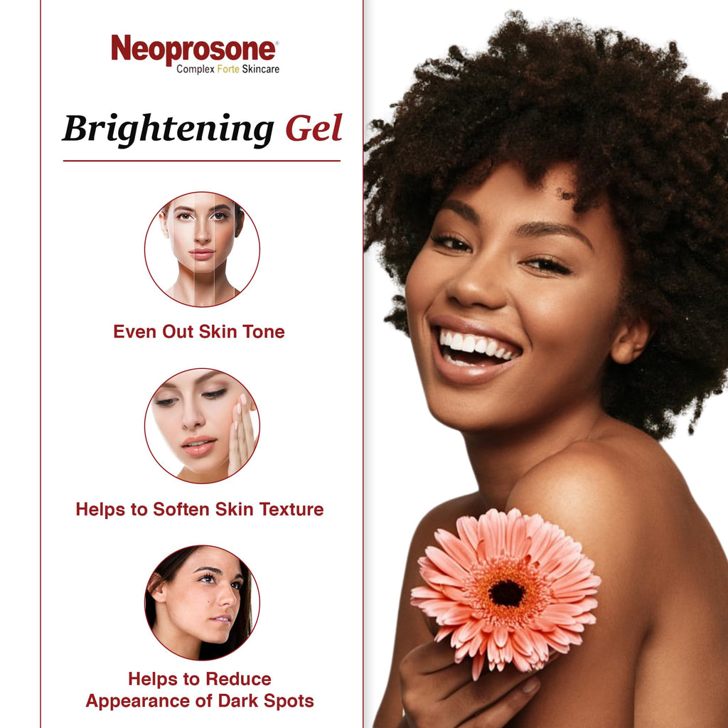 Neoprosone Skin Brightening Gel - 1 fl oz | Alpha Arbutin for Face & Body | All Skin Types