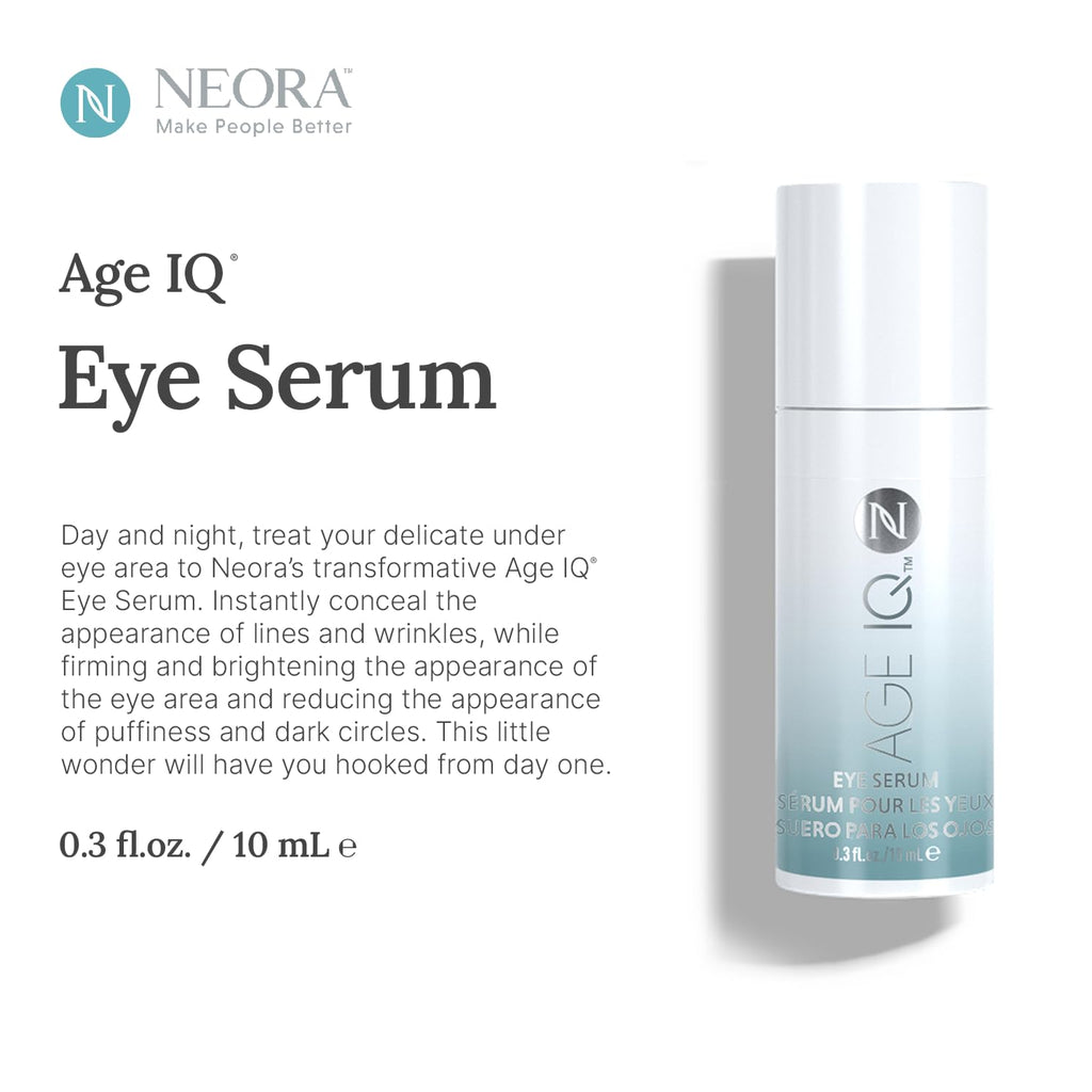 NEORA Age IQ Eye Serum – Target Puffiness, Dark Circles & Fine Lines | Lightweight Hydration
