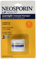Neosporin Overnight Lip Health Renewal Therapy – 0.27 oz Jar (8 ml) Pack of 4