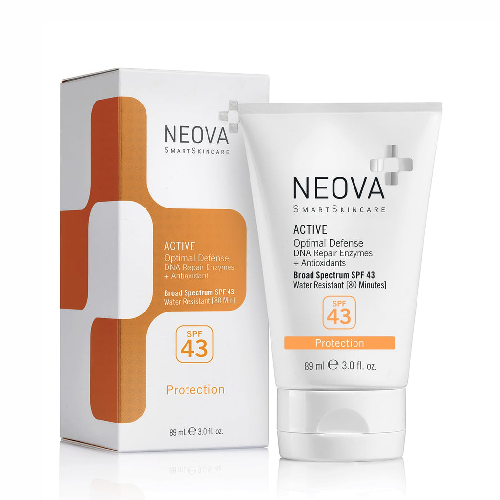 NEOVA SmartSkincare Active Sunscreen for Body – SPF 43, Zinc & Octinoxate, Water-Resistant