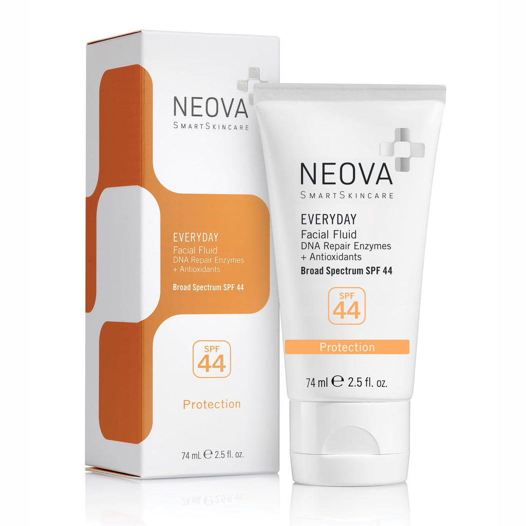 NEOVA SmartSkincare Facial Sunscreen Everyday Fluid SPF 44 | Oil Free & Non-Comedogenic