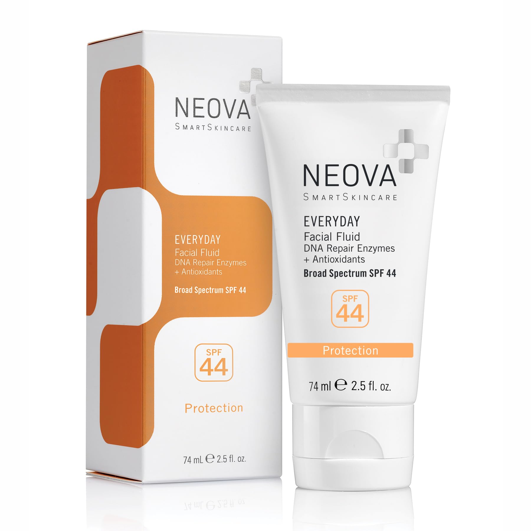 NEOVA SmartSkincare Facial Sunscreen Everyday Fluid SPF 44 | Oil Free & Non-Comedogenic