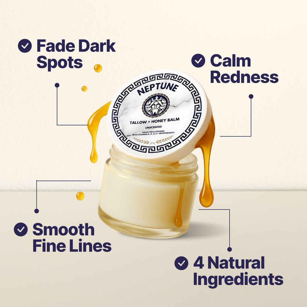 Neptune Health Tallow & Manuka Honey Balm - 2 oz Unscented