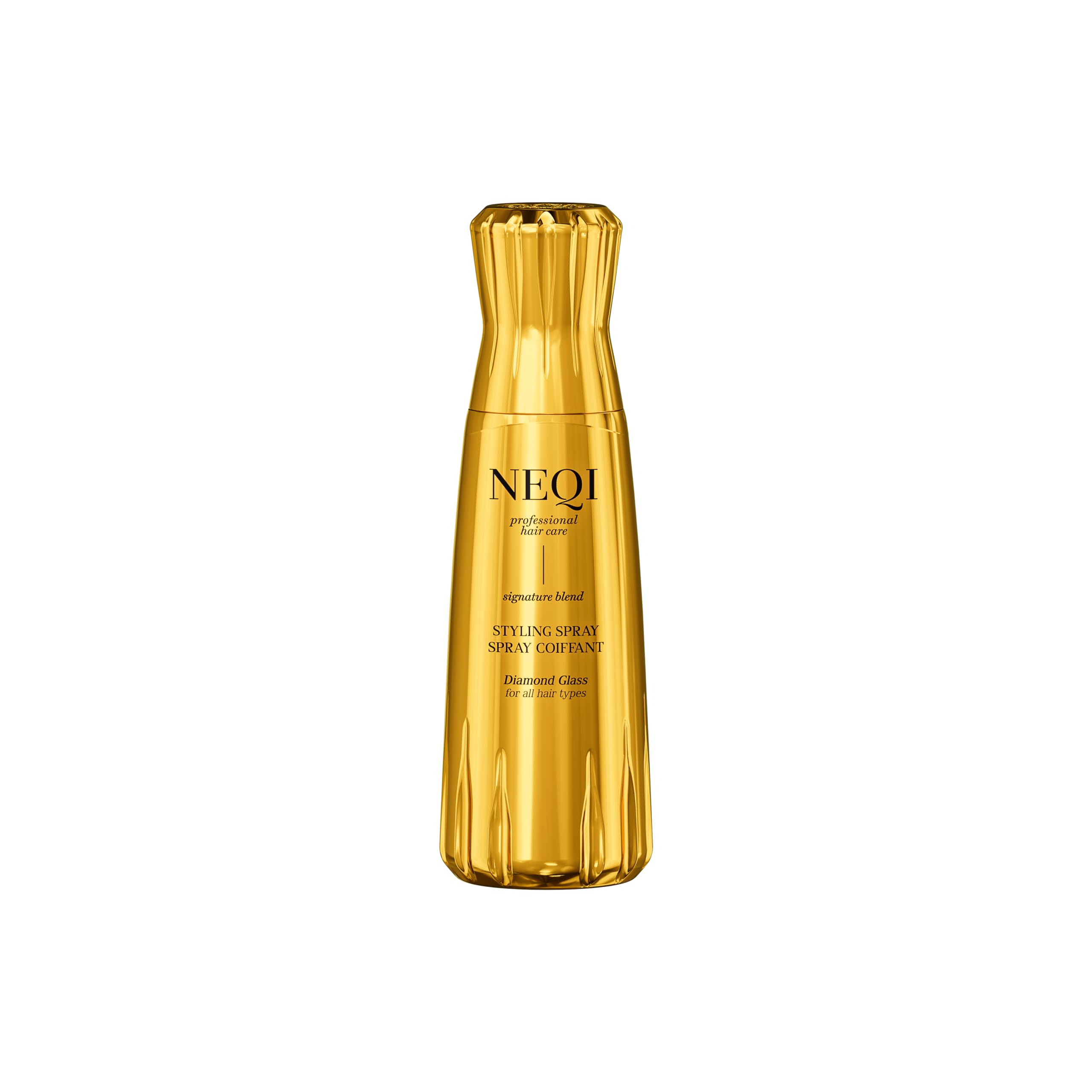 neqi Diamond Glass Heat Protection Spray – Mirror Shine for All Hair Types | Made in Italy