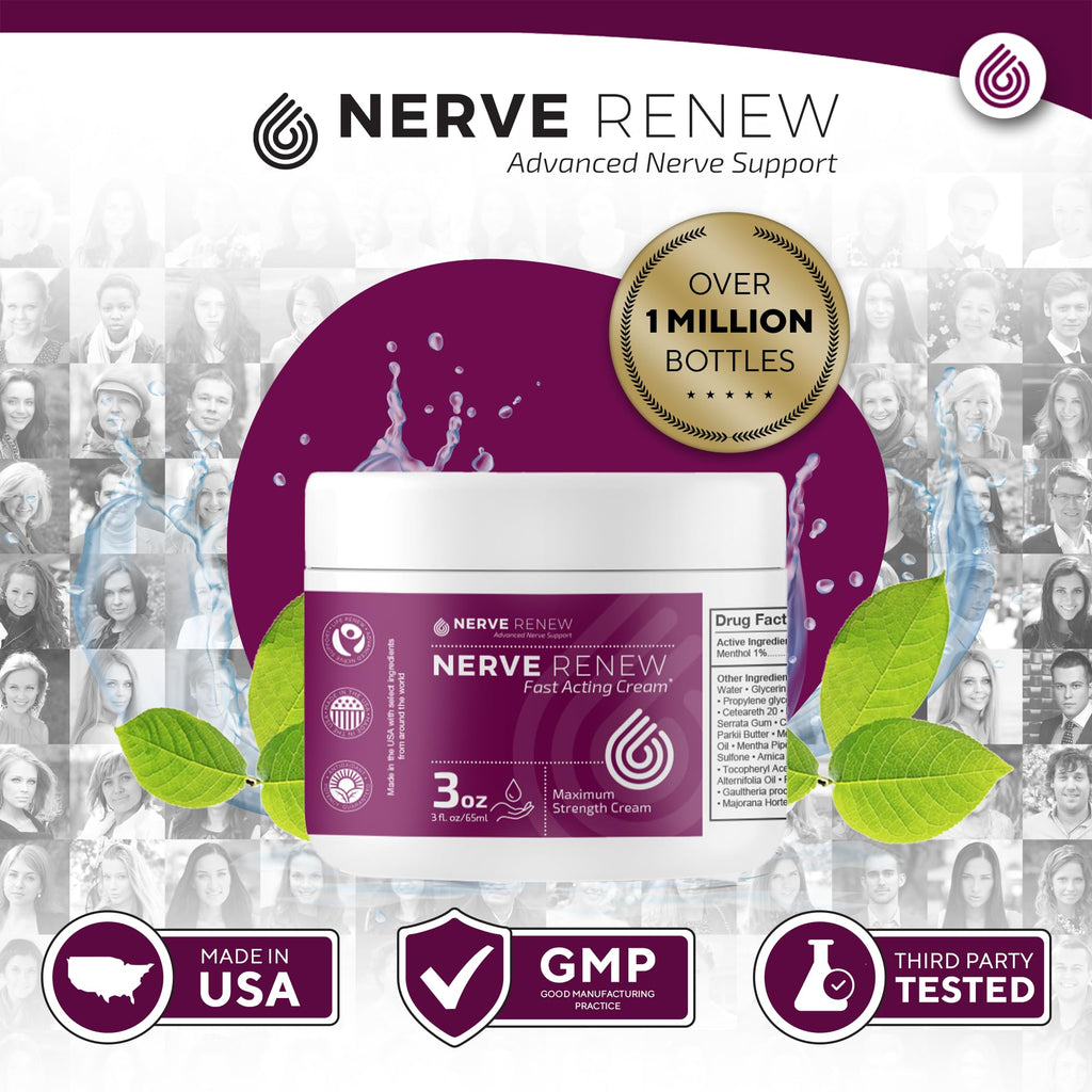 NERVE RENEW Maximum Strength Fast-Acting Nerve Cream – 3 Pack