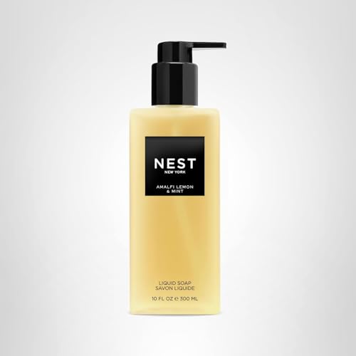 NEST New York Liquid Soap Amalfi Lemon & Mint – 10 fl oz | Cleanse & Nourish Skin (Approx. 300 Pumps)