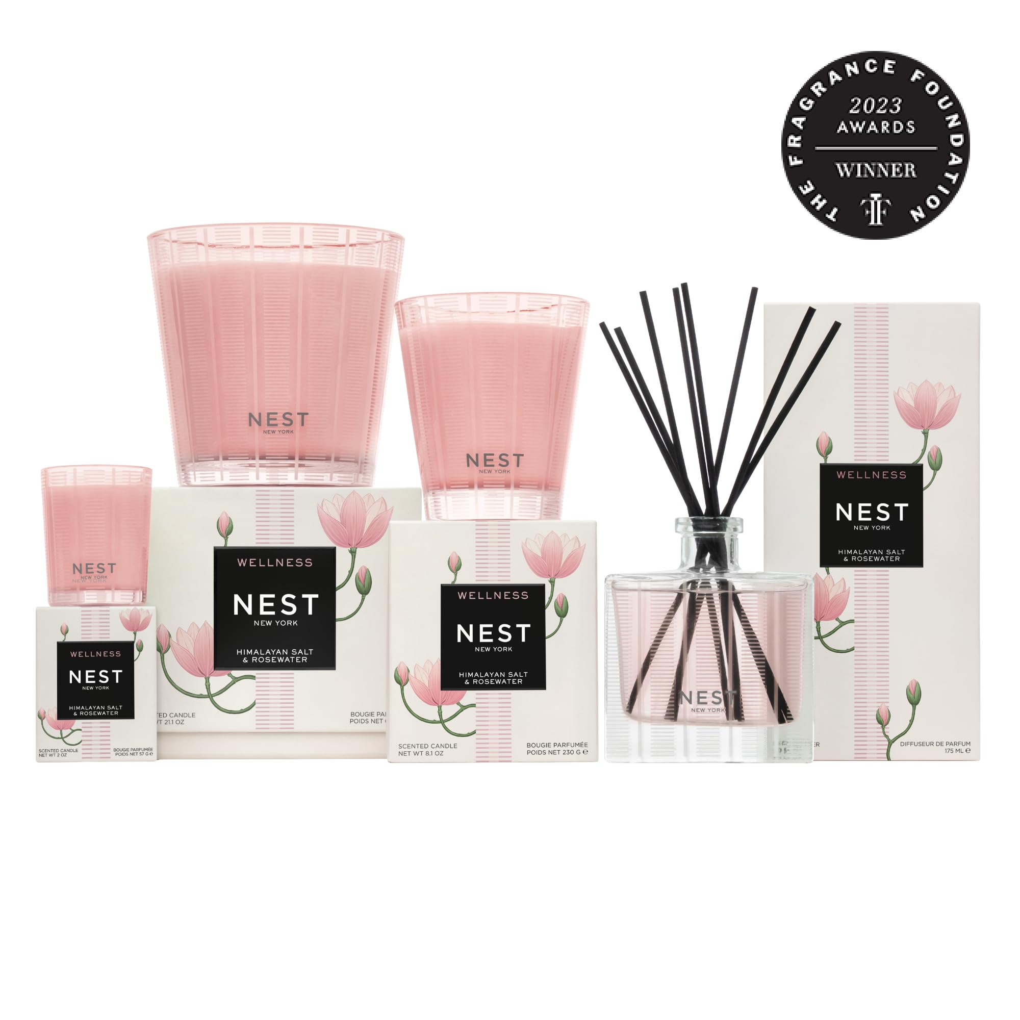 NEST New York Liquid Soap Himalayan Salt & Rosewater – 10 fl oz | Cleanse & Nourish