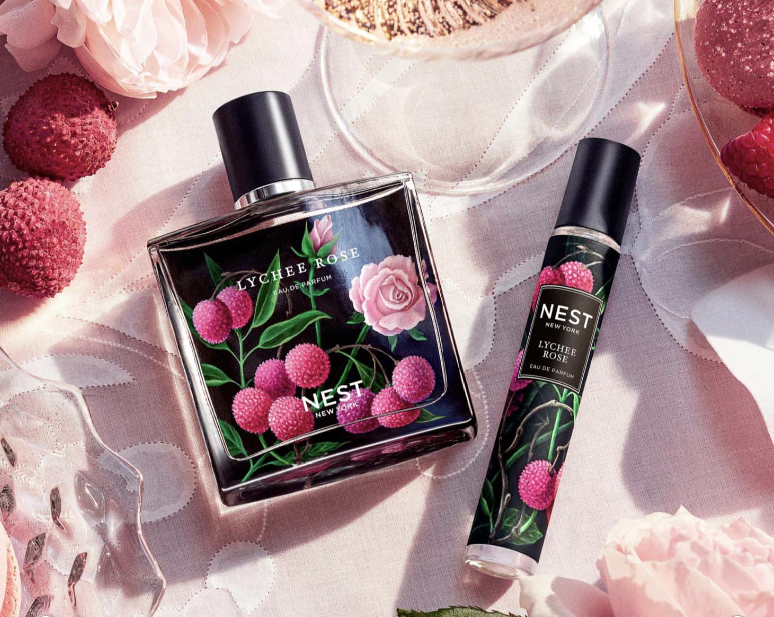 NEST New York Lychee Rose Eau de Parfum 50ml + 8ml Travel Size