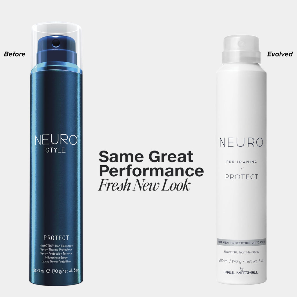Neuro by Paul Mitchell Protect HeatCTRL Iron Hairspray | Heat Protection Up To 450°F